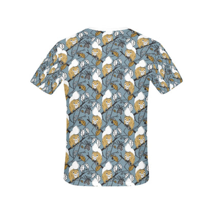 Squirrel Print Design LKS305 Women's  T-shirt