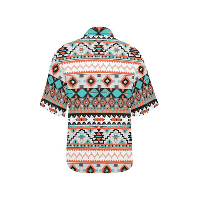 Tribal Aztec Indians pattern Women's Hawaiian Shirt