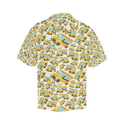School Bus Print Design LKS301 Men's Hawaiian Shirt