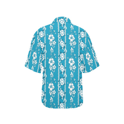 Hawaiian Themed Pattern Print Design H025 Women's Hawaiian Shirt