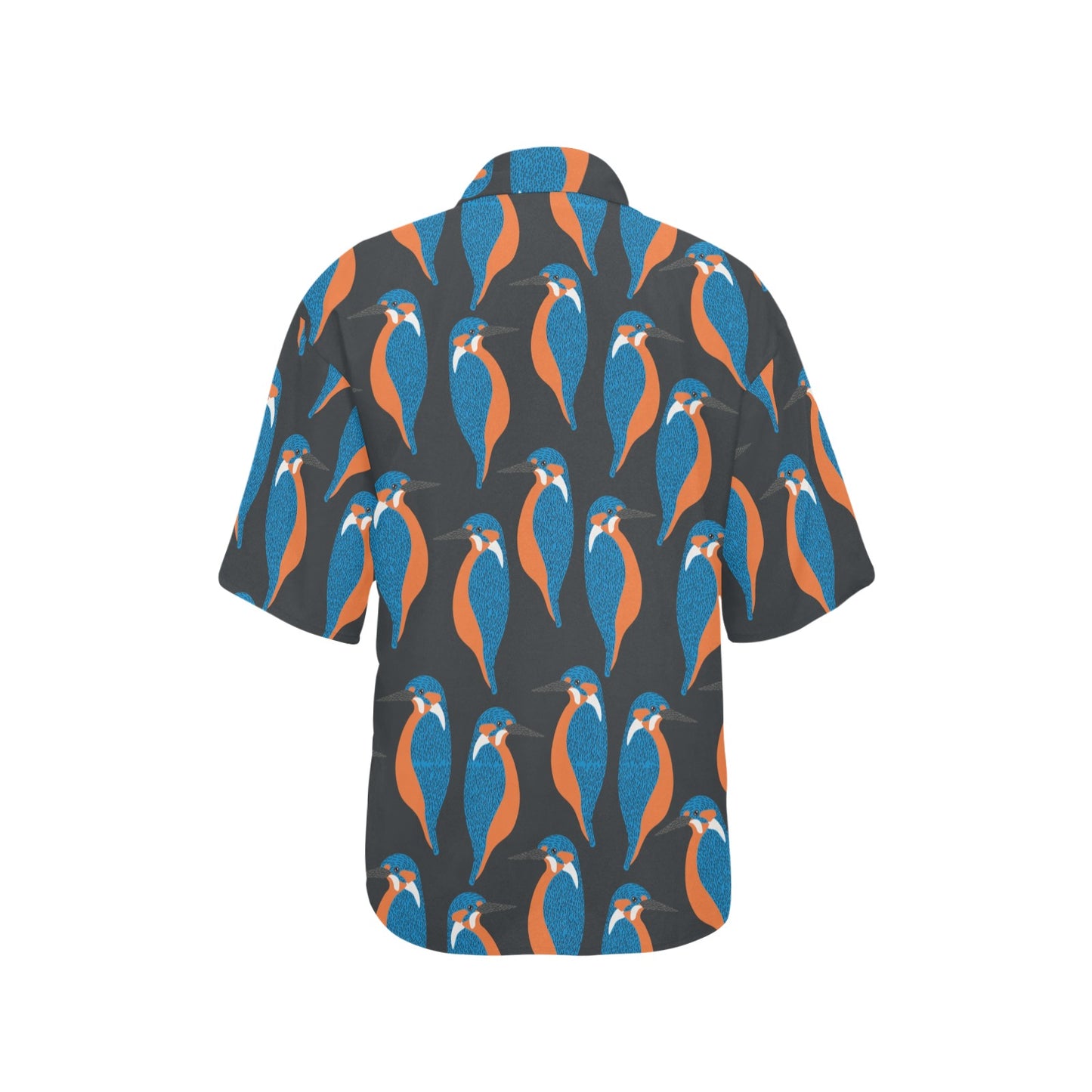 Kingfisher Pattern Print Design 03 Women's Hawaiian Shirt