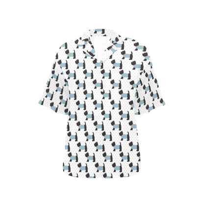 Scottish Terriers Print Design LKS3012 Women's Hawaiian Shirt