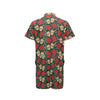 Sugar Skull Red Rose Print Design LKS301 Men's Romper