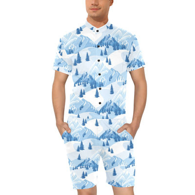 Mountain Pattern Print Design 03 Men's Romper