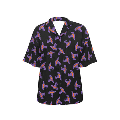 Witch Hat Print Design LKS304 Women's Hawaiian Shirt