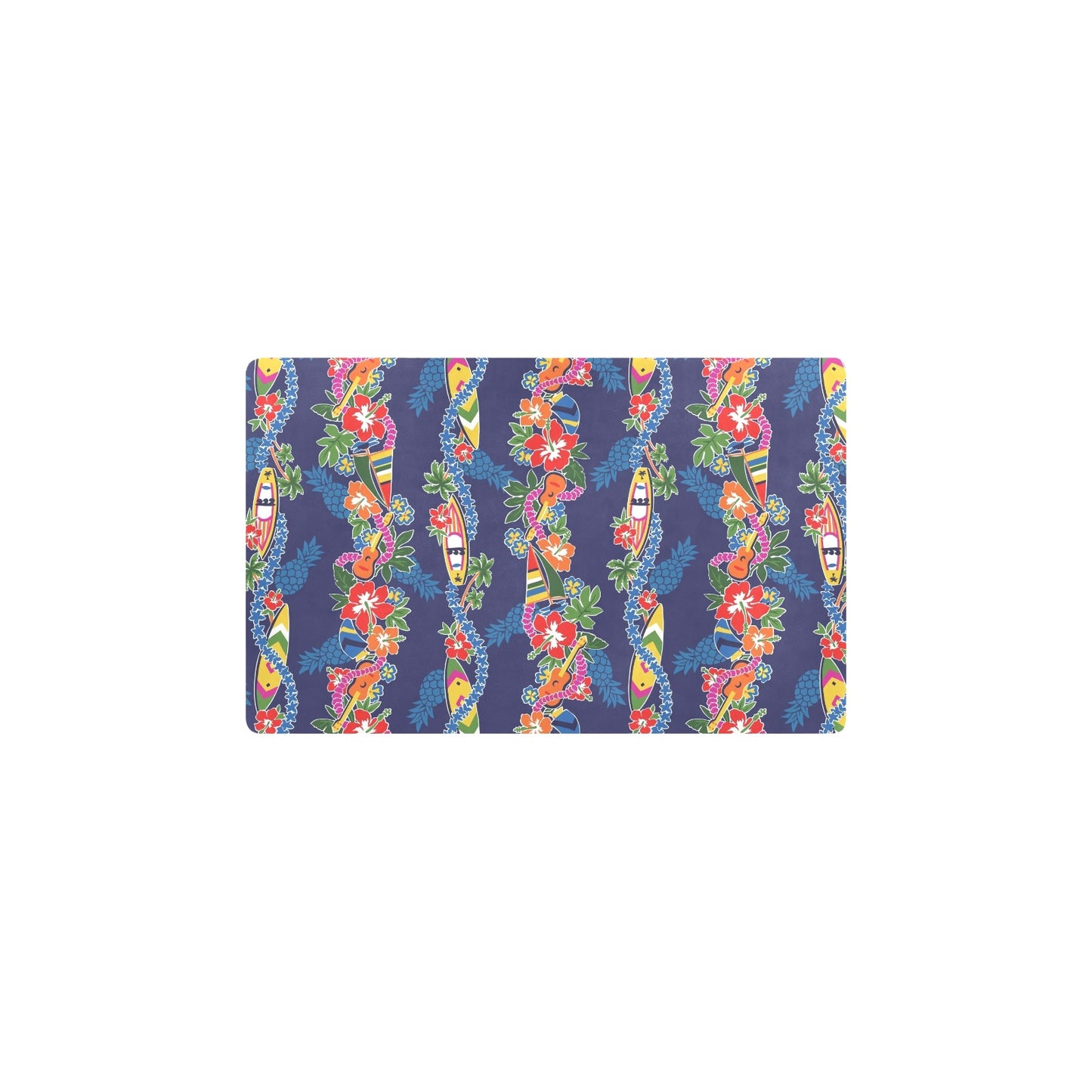Hawaiian Themed Pattern Print Design H04 Kitchen Mat