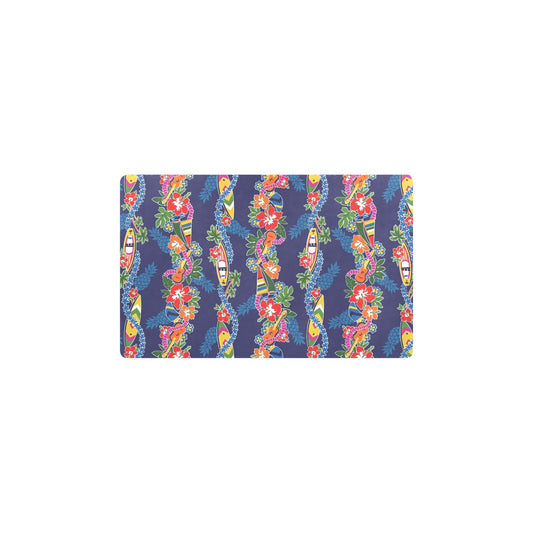 Hawaiian Themed Pattern Print Design H04 Kitchen Mat