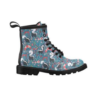 Skunk Print Design LKS302 Women's Boots