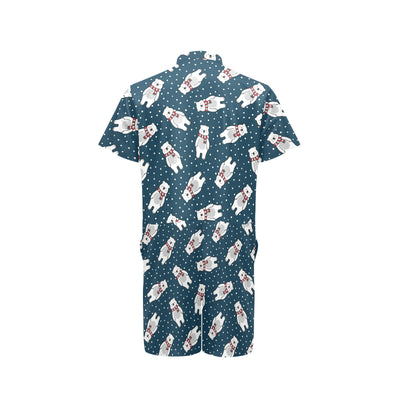 Polar Bear Pattern Print Design PB05 Men's Romper