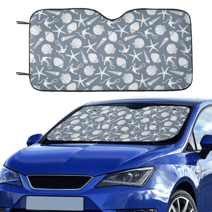 Seashell Print Design LKS306 Car front Windshield Sun Shade