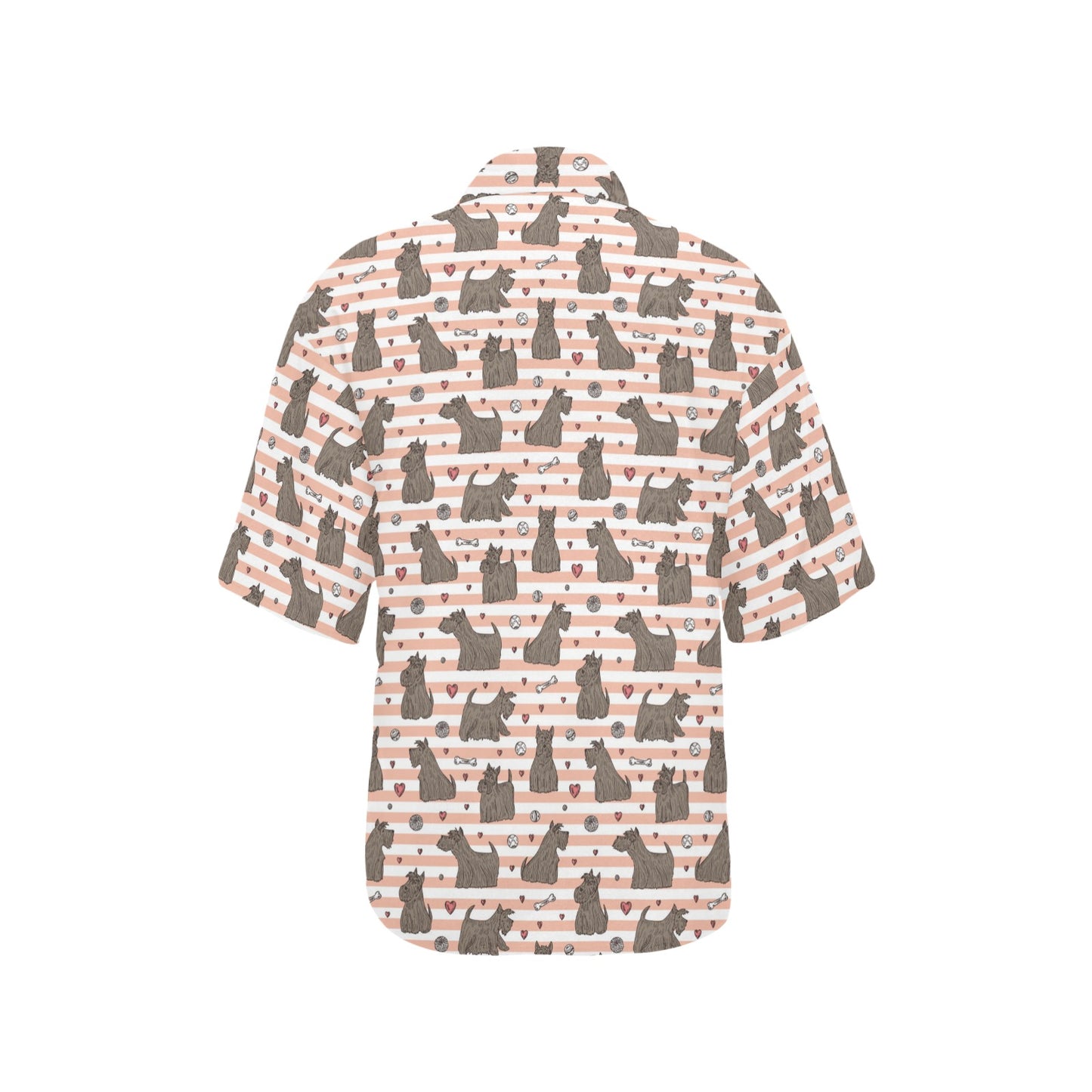Scottish Terriers Print Design LKS3016 Women's Hawaiian Shirt