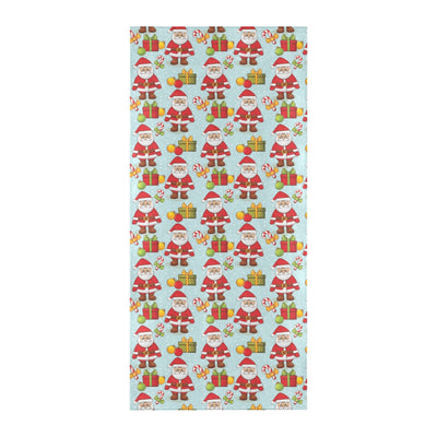 Santa Christmas Themed Print Design LKS303 Beach Towel 32" x 71"