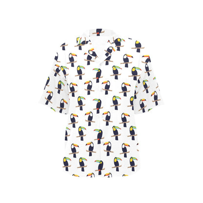 Toucan Print Design LKS305 Women's Hawaiian Shirt