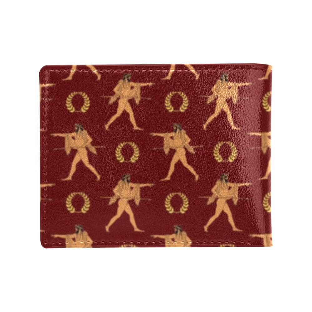 Ancient Greek Print Design LKS307 Men's ID Card Wallet