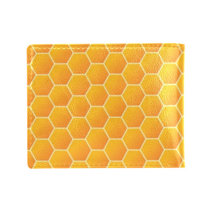 Honey Bee Honeycomb Print Design LKS3011 Men's ID Card Wallet