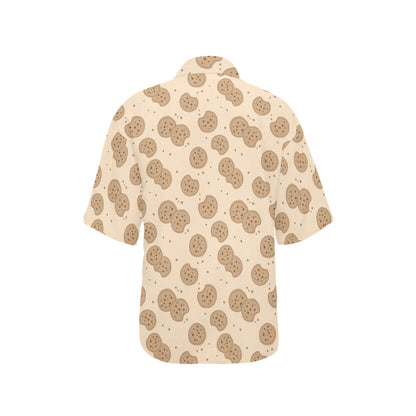Biscuit Pattern Print Design 02 Women's Hawaiian Shirt