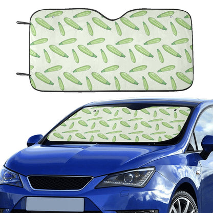 Zucchini Print Design LKS302 Car front Windshield Sun Shade