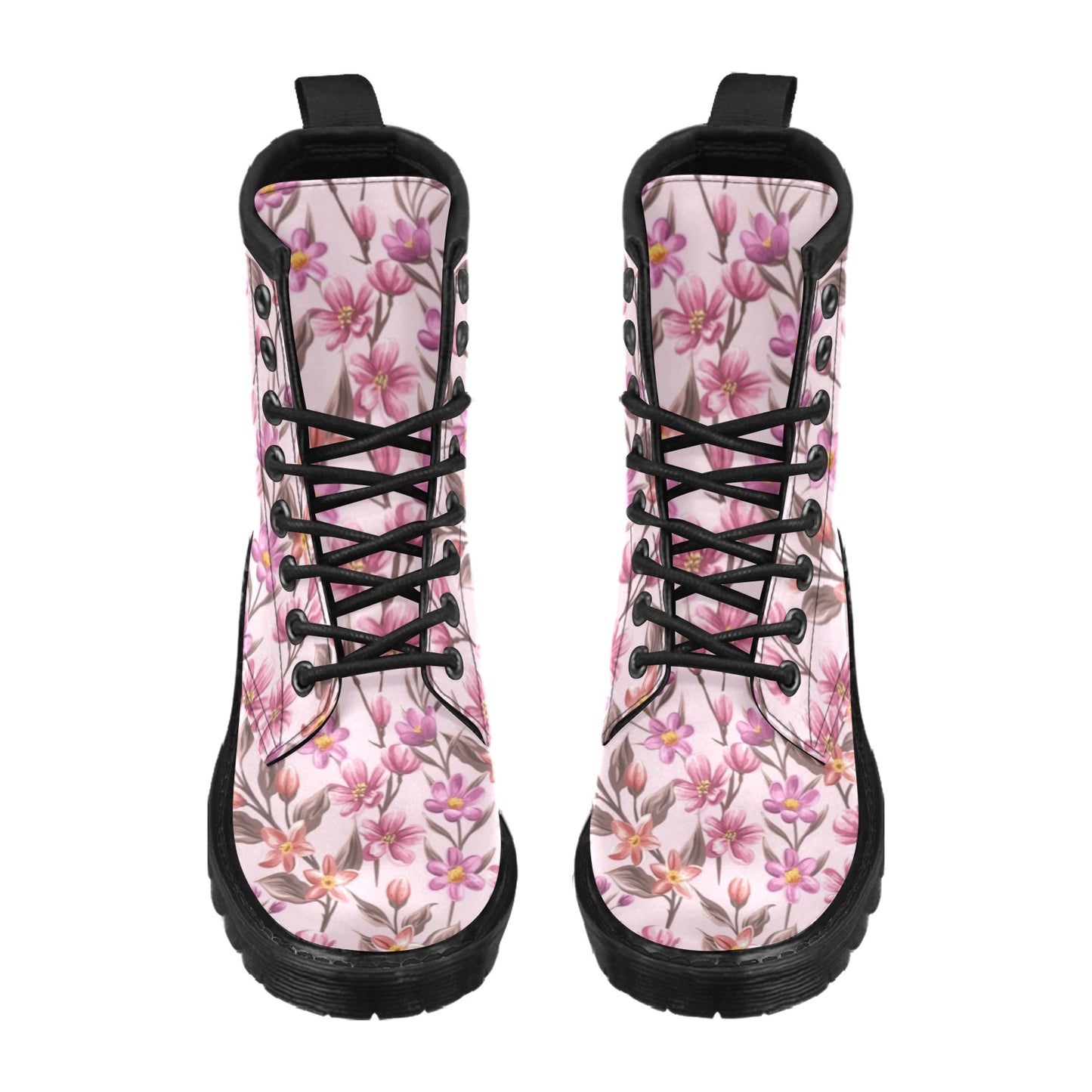Summer Floral Pattern Print Design SF09 Women's Boots