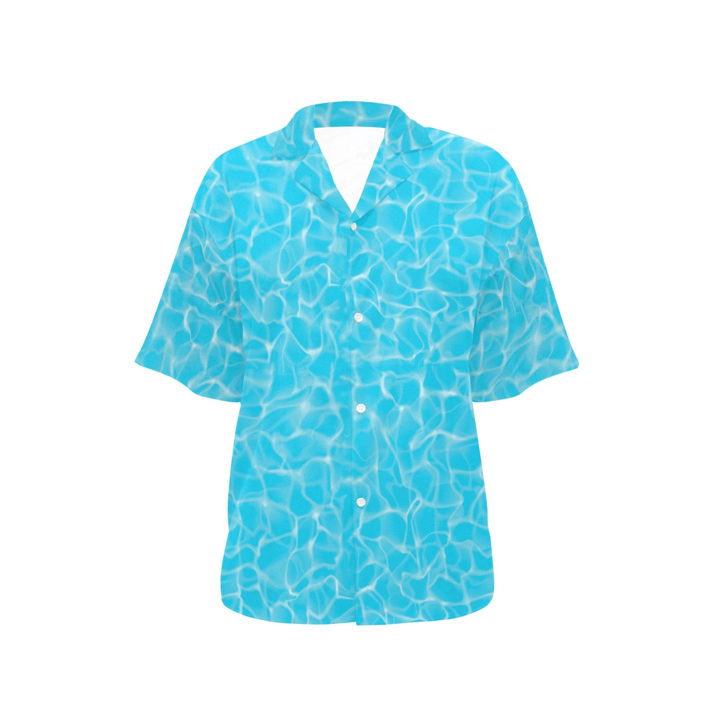Swimming Pool Texture Print Design LKS301 Women's Hawaiian Shirt