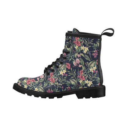 Tropical Flower Pattern Women's Boots