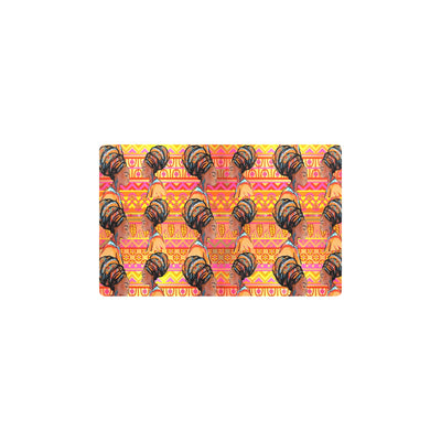 African Girl Aztec Kitchen Mat