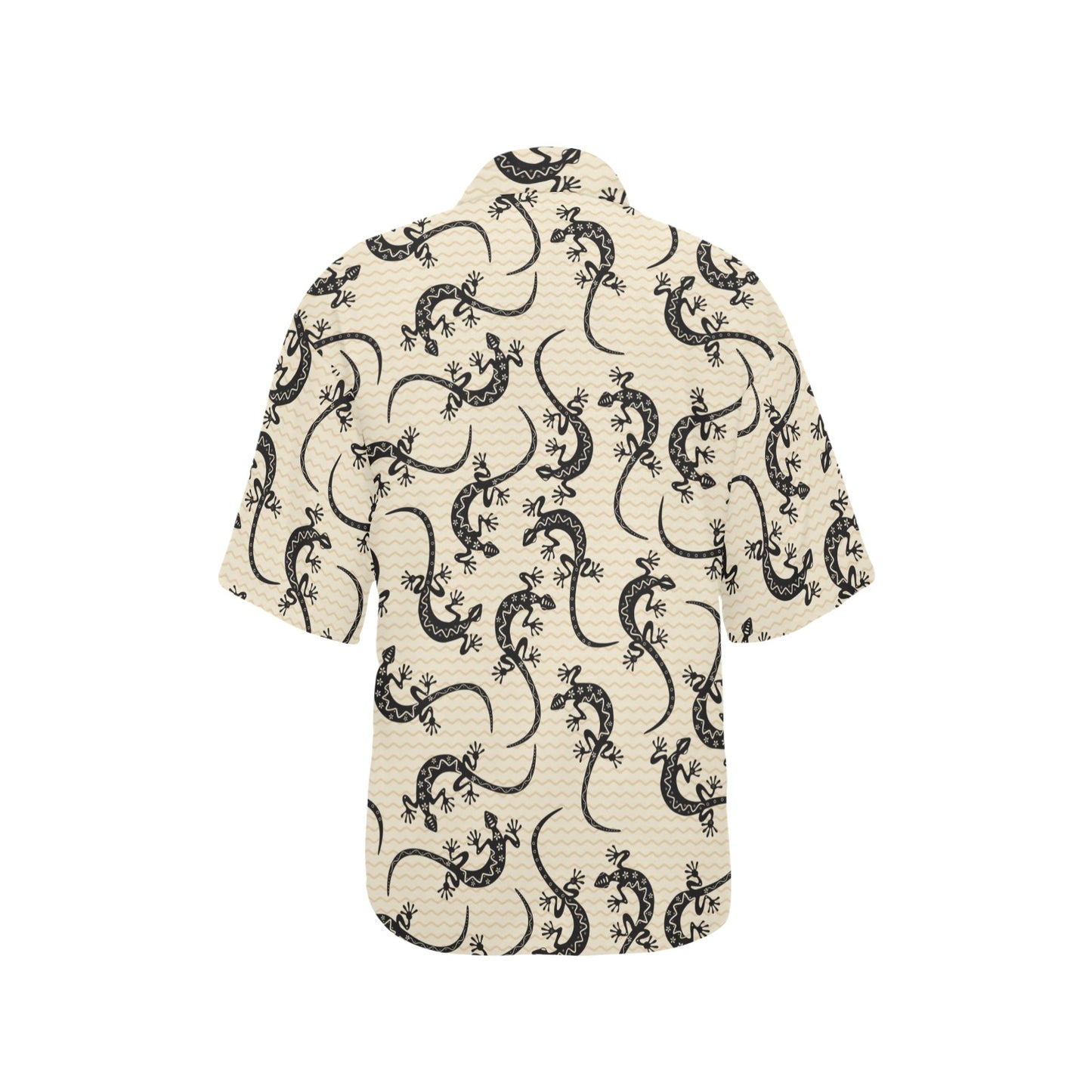 lizard Pattern Print Design 02 Women's Hawaiian Shirt