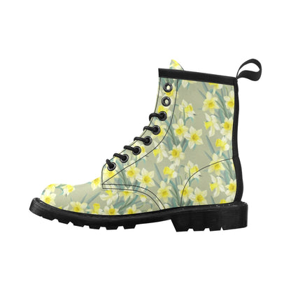 Daffodils Pattern Print Design DF01 Women's Boots