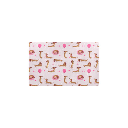 Dachshund Pattern Print Design 10 Kitchen Mat