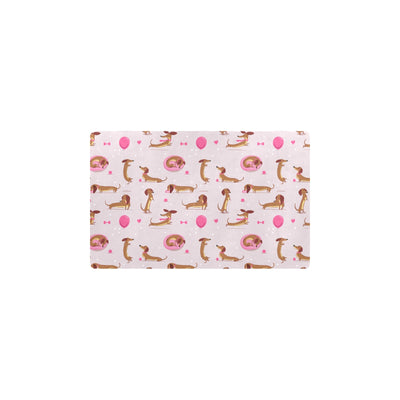 Dachshund Pattern Print Design 10 Kitchen Mat