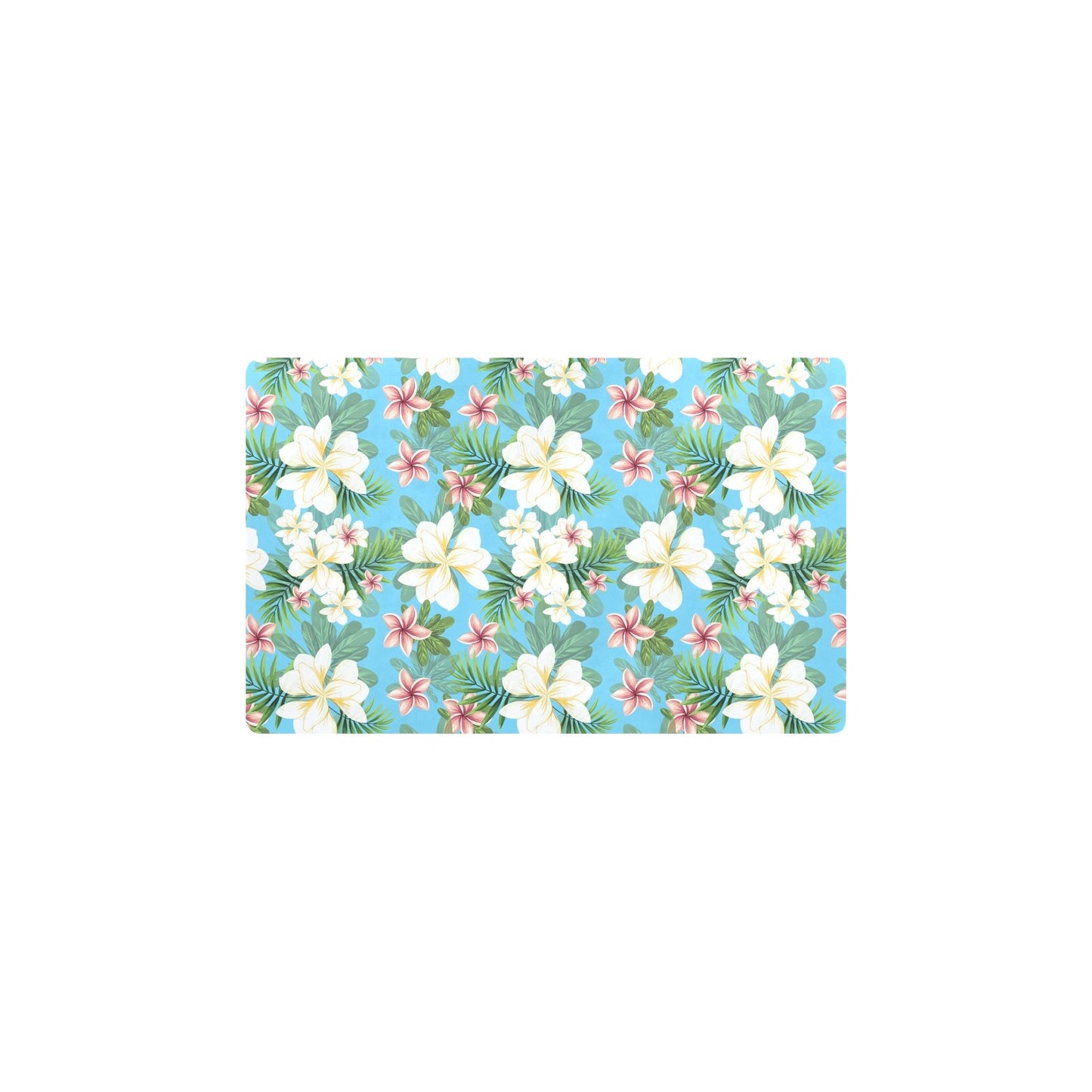 Plumeria Pattern Print Design PM028 Kitchen Mat