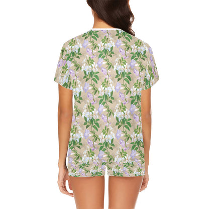 Sampaguita Print Design LKS302 Women's Short Pajama Set