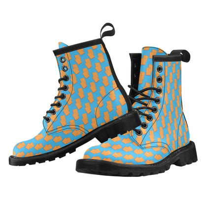 Waffle Print Design LKS304 Women's Boots