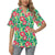 Red Hibiscus Pattern Print Design HB019 Women's Hawaiian Shirt