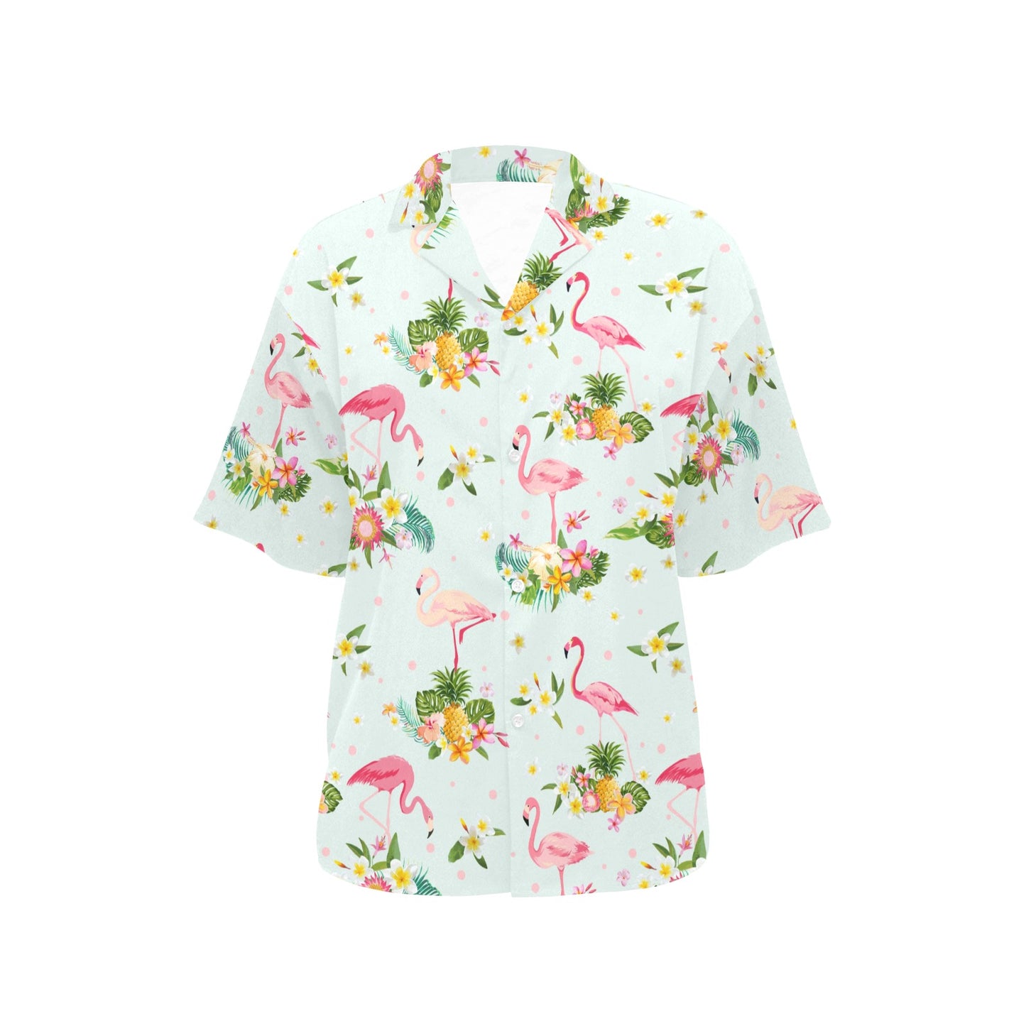Flamingo Sweet Pattern Women's Hawaiian Shirt