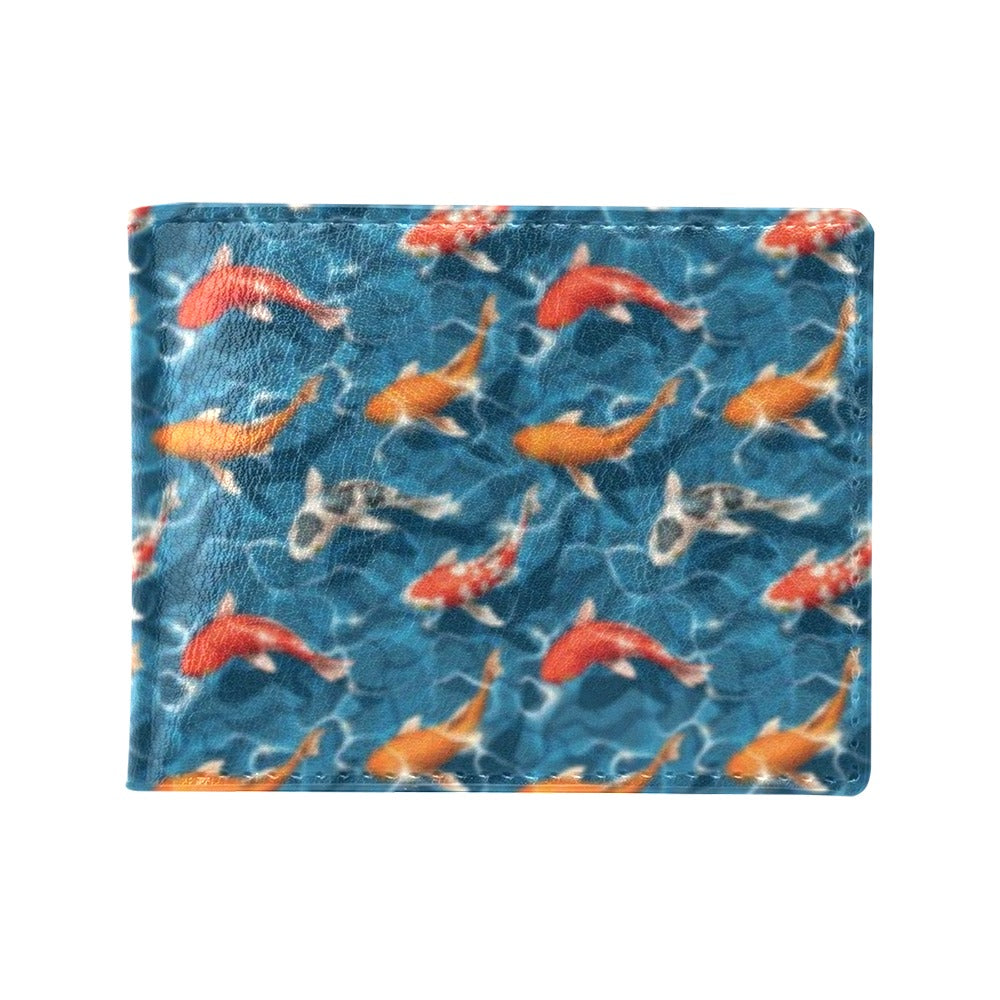 Koi Carp Water Design Themed Print Men's ID Card Wallet