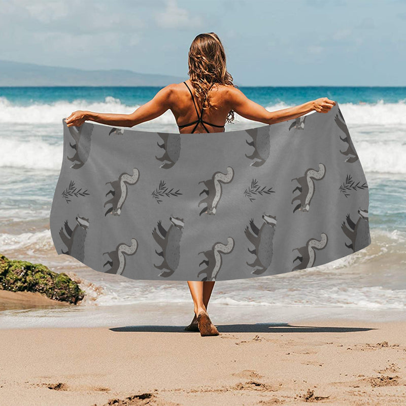 Skunk Print Design LKS301 Beach Towel 32" x 71"