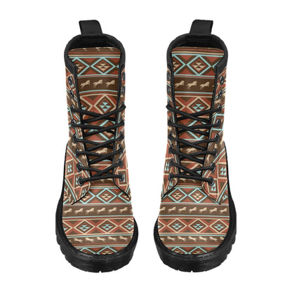 Western Horse Pattern Print LKS301 Women's Boots