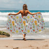 Hippie Print Design LKS306 Beach Towel 32" x 71"