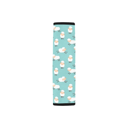 Sheep Print Design LKS406 Car Seat Belt Cover