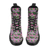 Hibiscus Pink Zigzag Line Pattern Design LKS307 Women's Boots