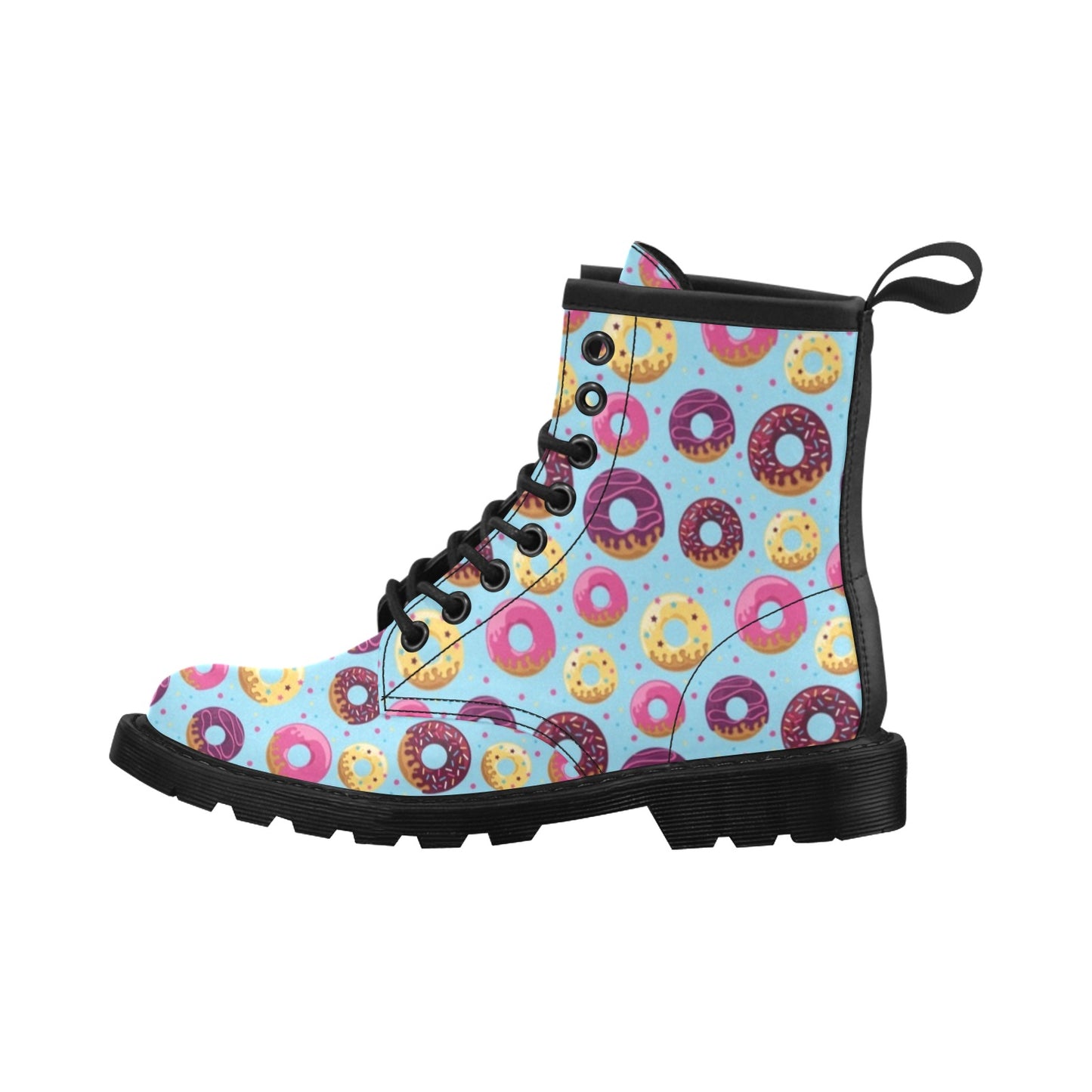 Donut Pattern Print Design DN07 Women's Boots