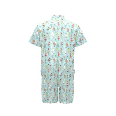 Ski Fox Cute Print Design LKS303 Men's Romper