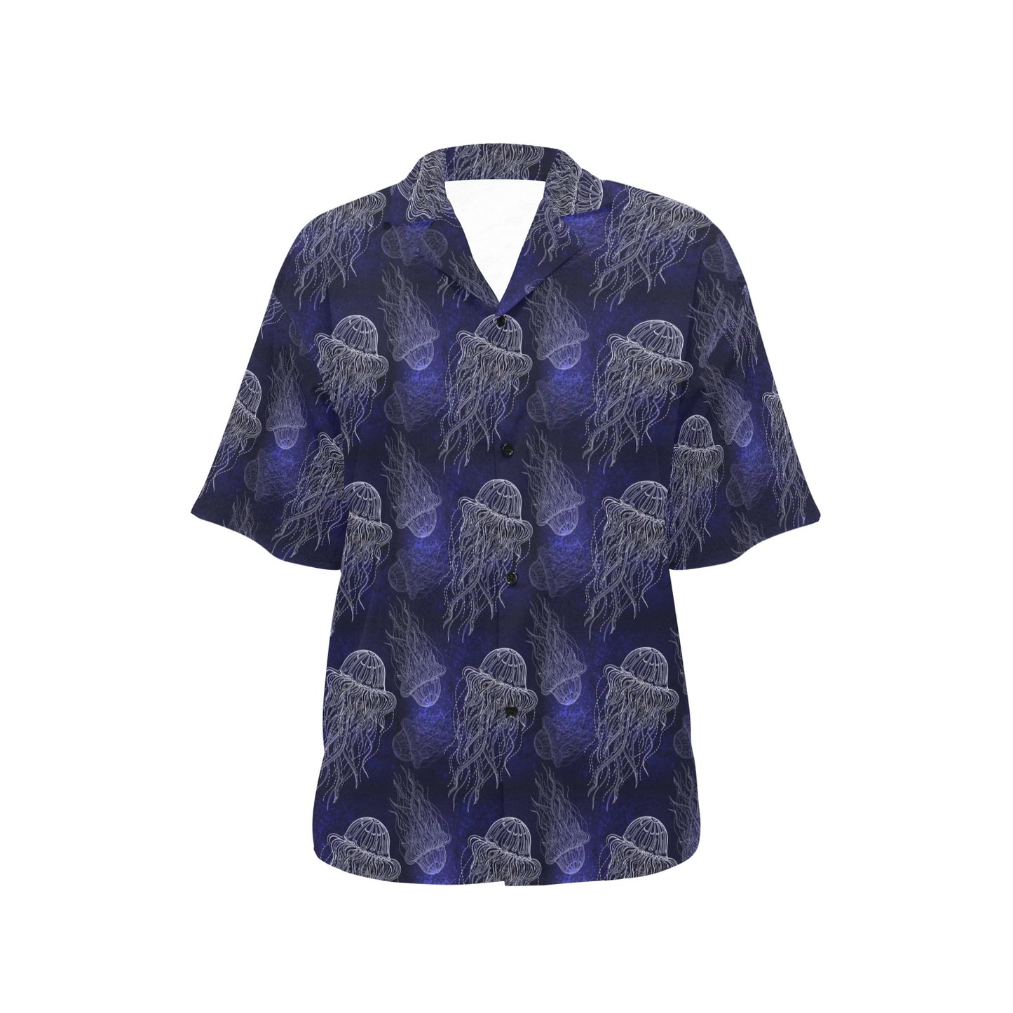 Jellyfish Pattern Print Design 02 Women's Hawaiian Shirt