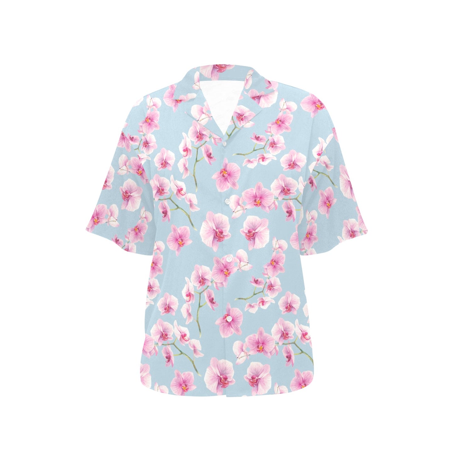 Orchid Pattern Print Design A01 Women's Hawaiian Shirt