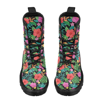 Hibiscus Red Hawaiian Flower Women's Boots