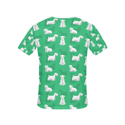 Sealyham Terriers Print Design LKS301 Women's  T-shirt