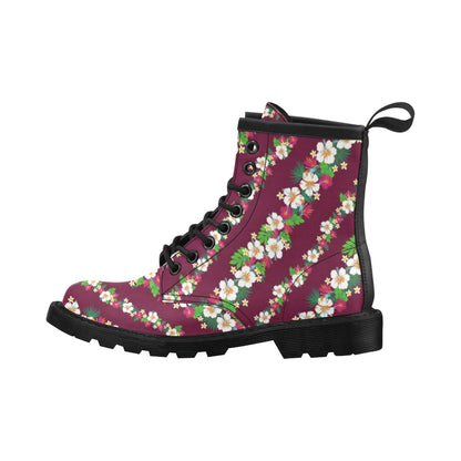 Hawaiian Themed Pattern Print Design H06 Women's Boots