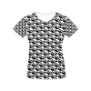 Yin Yang Print Design LKS304 Women's  T-shirt