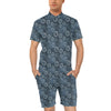 Sun Moon Tattoo Design Themed Print Men's Romper