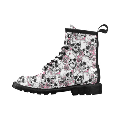 Cherry Blossom Pattern Print Design CB03 Women's Boots